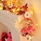 70 Inch Faux Leaf Garland(	White + Dark Purple + Pink)70.87 x 7.9 x 6 inches